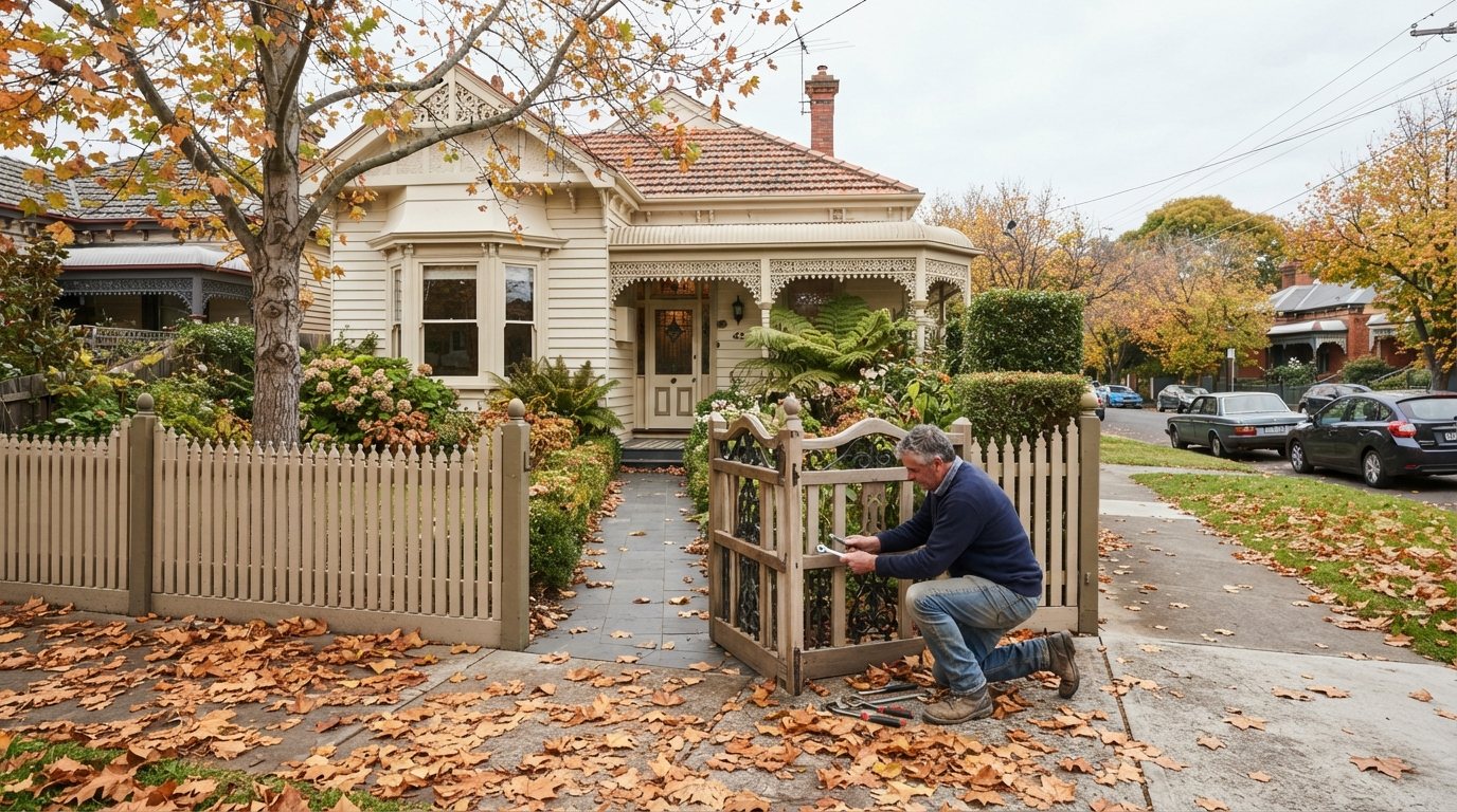 A homeowner doing a job around the house in Victoria