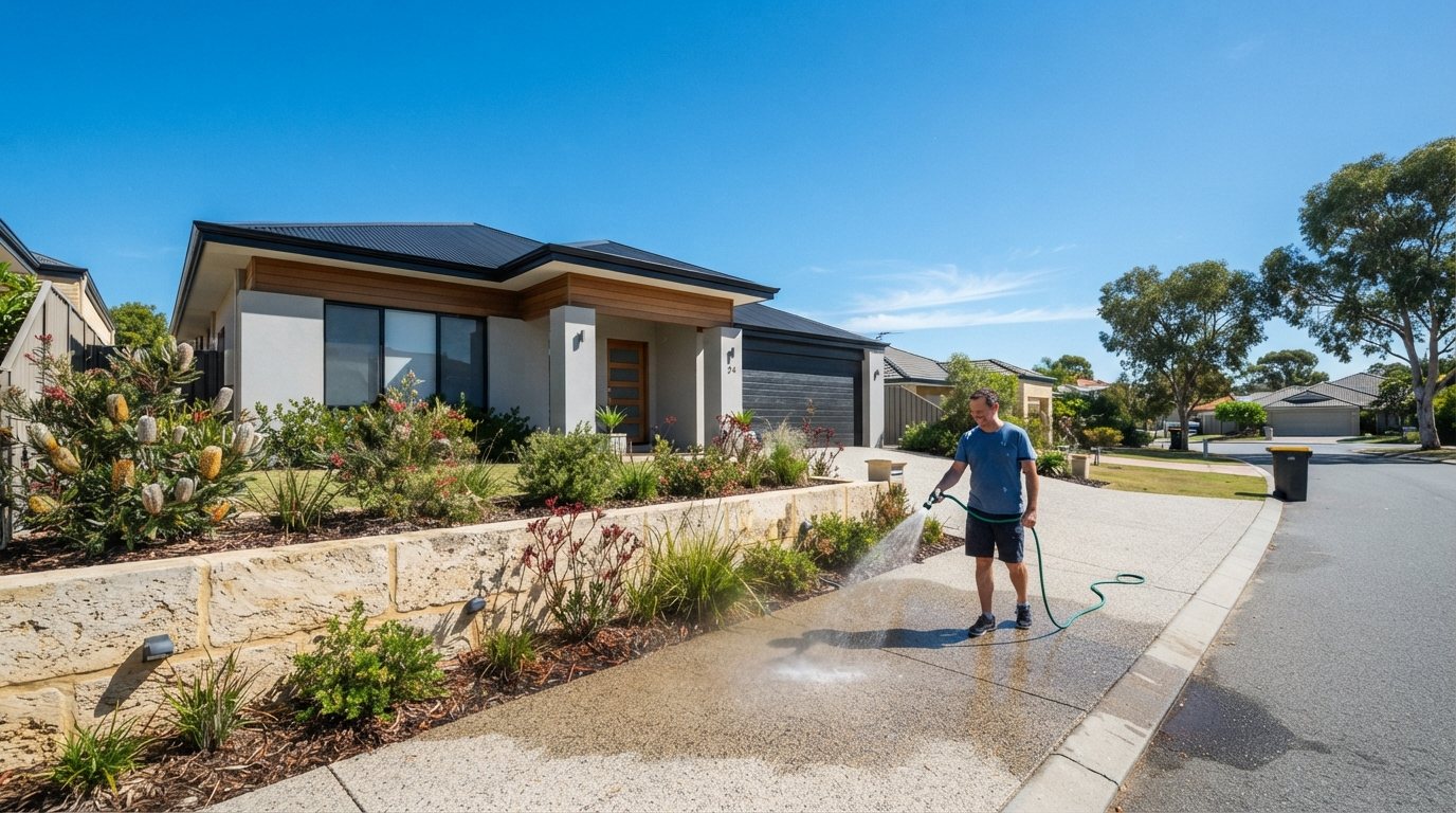 A homeowner doing a job around the house in Western Australia
